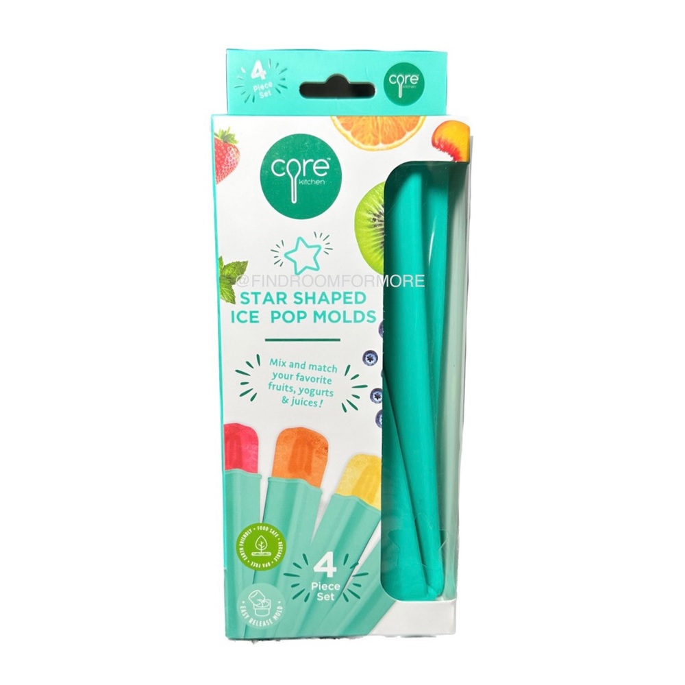 Star Shaped Ice Pop Molds - 4 pack